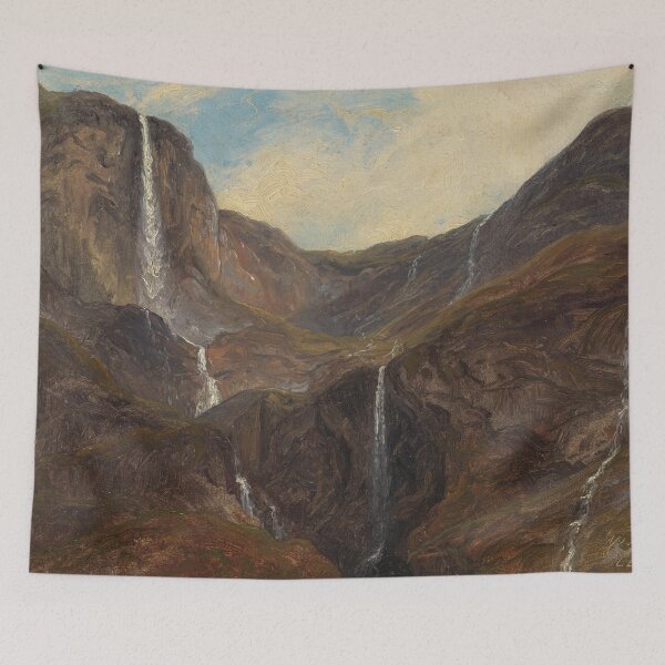 Item preview, Gudvangen | Thomas Fearnley | 1839 Landscape Art designed and sold by CJET.