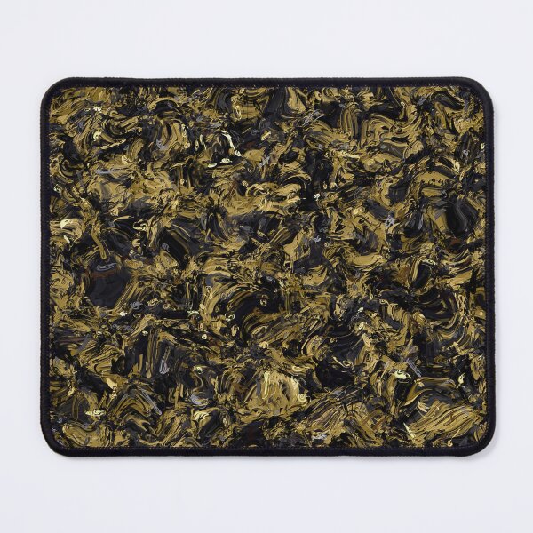 Item preview, Bold Brush Stroke Abstract Painting in Black and Gold designed and sold by Trevor Hirst.