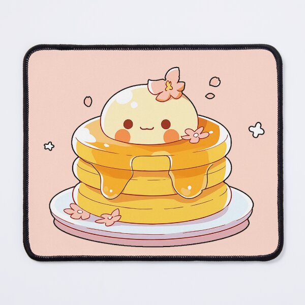Item preview, Cute Chibi Butter On Pancakes with Syrup Anime Art designed and sold by Ayumi Nakamura.