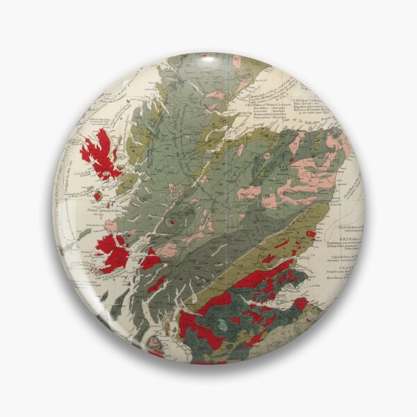Item preview, Vintage Scotland Geological & Paleontological Map (1854) designed and sold by BravuraMedia.