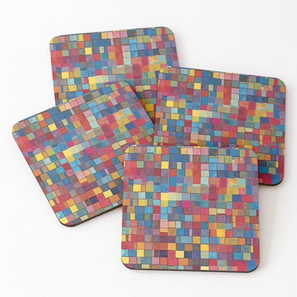 Item preview, colourful geometric square pattern designed and sold by cipoprimo.