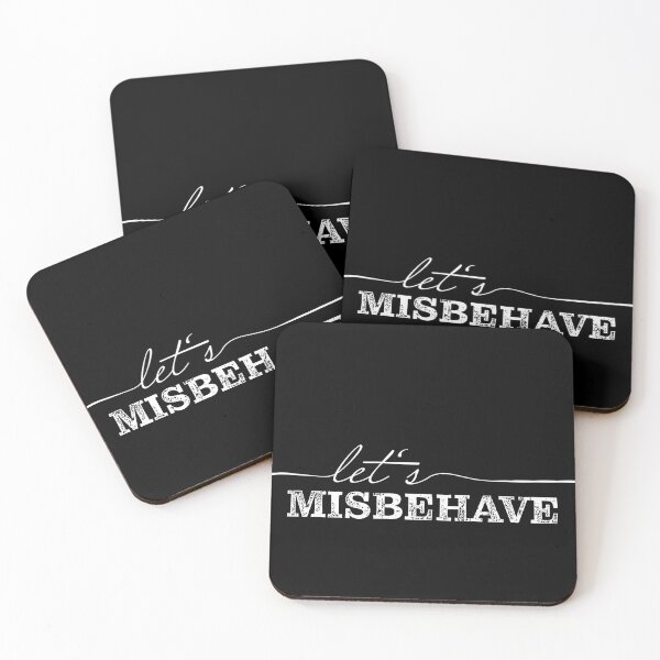 Item preview, let's misbehave designed and sold by pixelCROW.