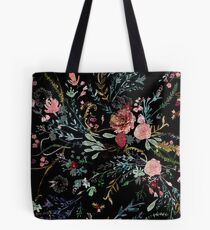 Midnight Floral Tote Bag