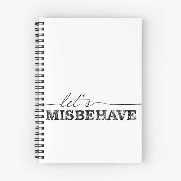 Item preview, let's misbehave_white designed and sold by pixelCROW.