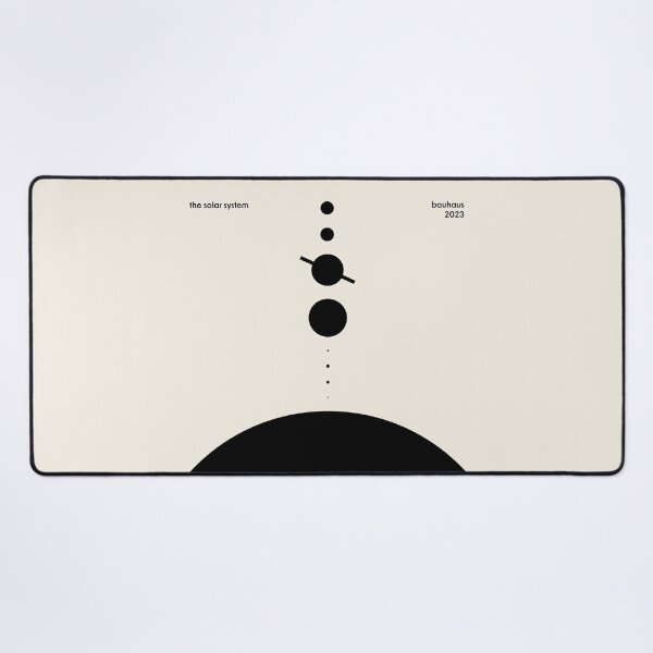 Item preview, The Solar System Bauhaus Black designed and sold by ahumbleconcept.