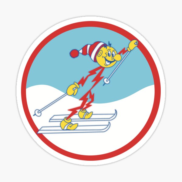 Item preview, Skiing Reddy Kilowatt designed and sold by WaldhiDesign.