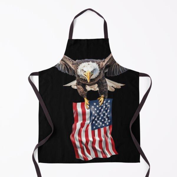 Item preview, American Bald Eagle holding American flag designed and sold by mixzer.