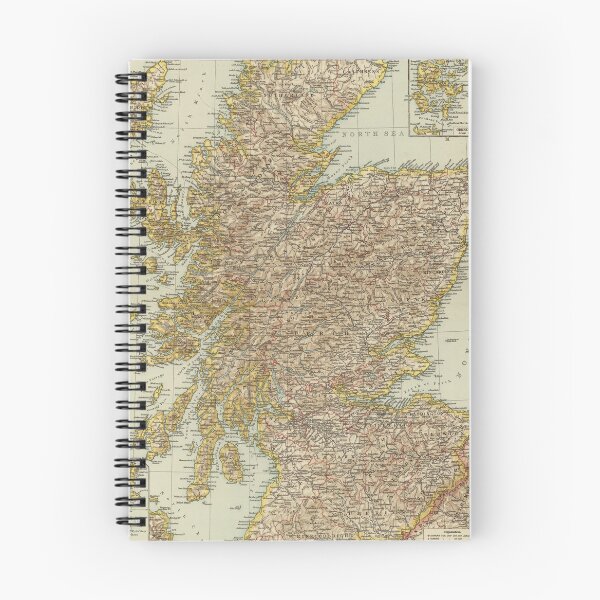 Item preview, Vintage Scotland Map (1895) designed and sold by BravuraMedia.
