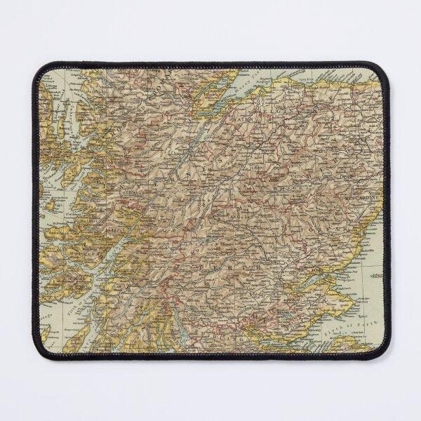 Item preview, Vintage Scotland Map (1895) designed and sold by BravuraMedia.