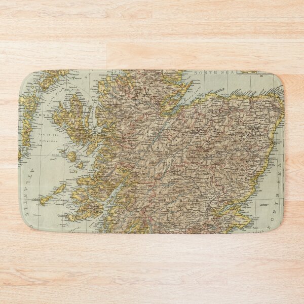 Item preview, Vintage Scotland Map (1895) designed and sold by BravuraMedia.