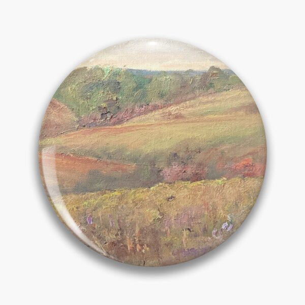Item preview, Paisaje de pradera dorada vintage, óleo sobre lienzo pintado a mano designed and sold by GalleryDigitals.