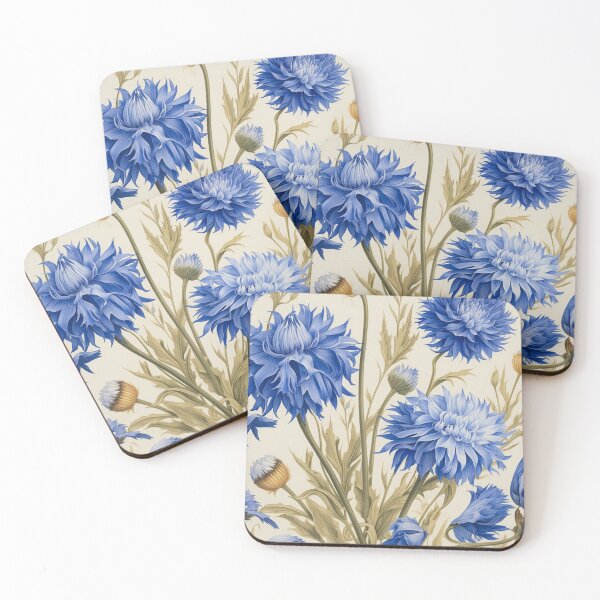 Item preview, Colorful Blue Flower Watercolor Art designed and sold by JustArtDesign9.