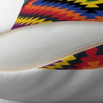 Alternate view of Modern Kilim - Bright Geometric pattern by Cecca Designs Throw Pillow