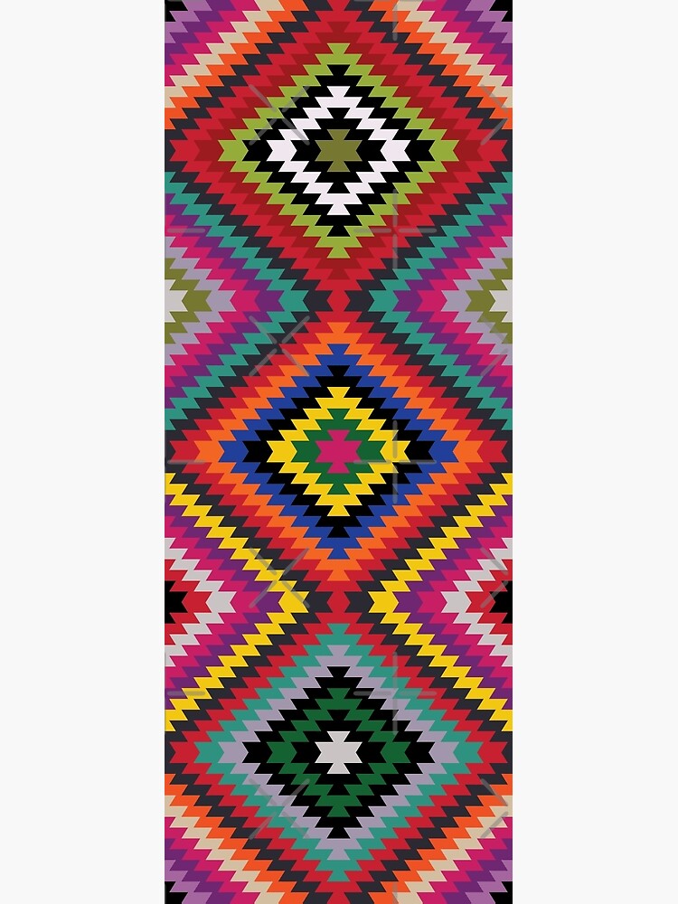 Modern Kilim - Bright Geometric pattern by Cecca Designs by Cecca-Designs