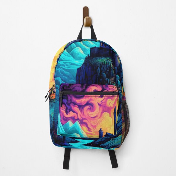 Item preview, Enchanting Colorful Castle in the Dark Sky designed and sold by JustArtDesign9.