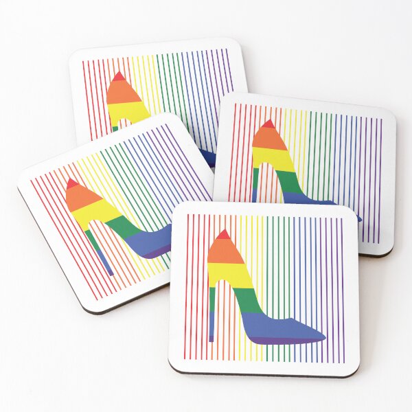 Item preview, Pride Rainbow Pumps with Crosswalk Love a Drag Queen designed and sold by Chele Martines.