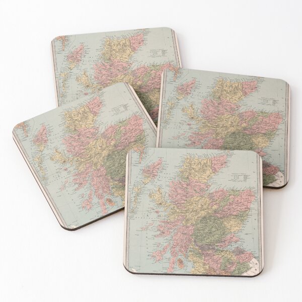 Item preview, Vintage Scotland Map (1871) designed and sold by BravuraMedia.