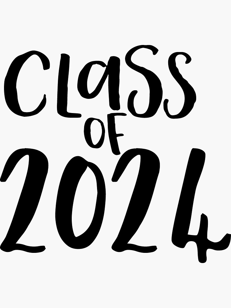 "Class of 2024" Sticker for Sale by randomolive Redbubble