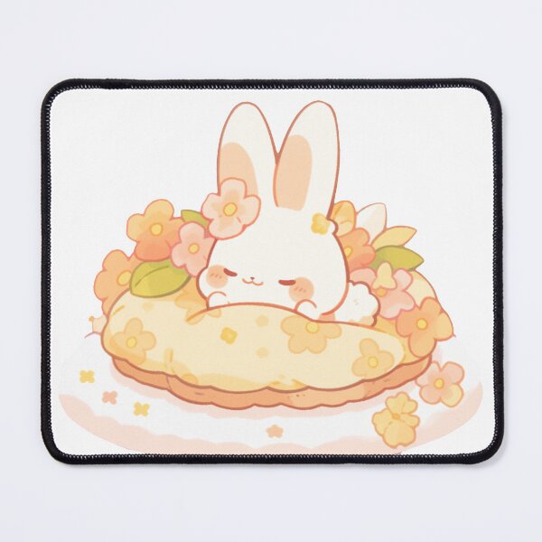 Item preview, Kawaii rainbow bunny pillow designed and sold by TheBakaAnime.