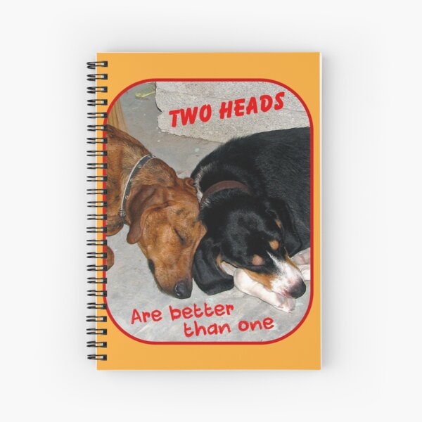 Two Heads are Better Than One Spiral Notebook