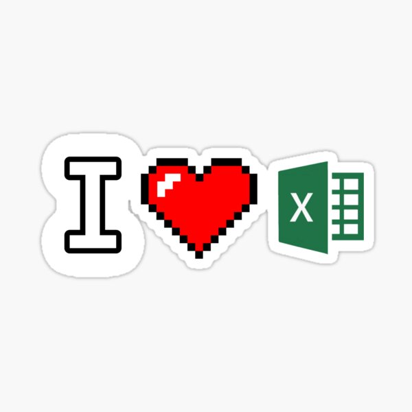 Item preview, I love Excel designed and sold by baghabrah.