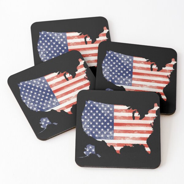 Item preview, Vintage USA flag in USA map designed and sold by mixzer.