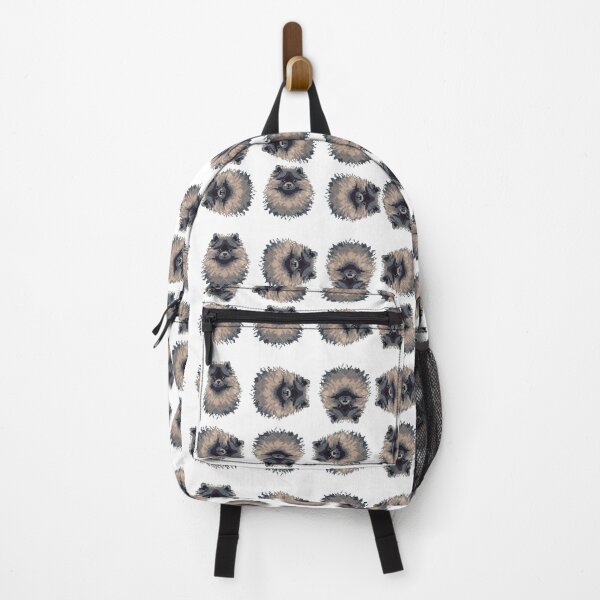 Item preview, Keeshond Dog Pattern in Pixel Art - Repeated Portrait Dog designed and sold by Woof-n-Wear.
