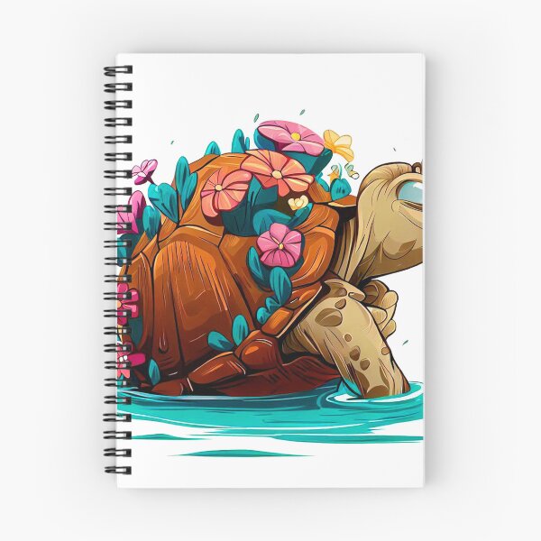 Item preview, happy turtle with flroes designed and sold by miguel-ozz.