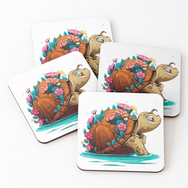 Item preview, happy turtle with flroes designed and sold by miguel-ozz.