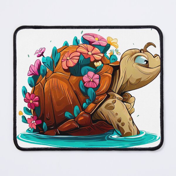Item preview, happy turtle with flroes designed and sold by miguel-ozz.