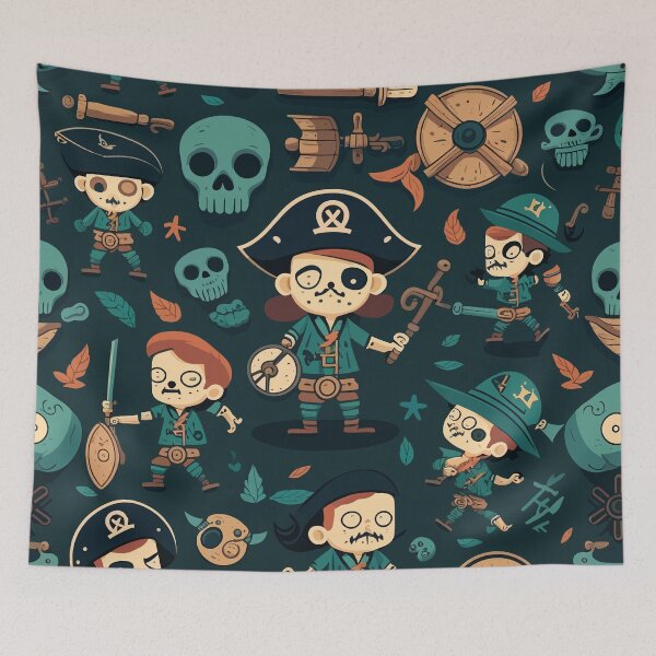 Item preview, Cute Pirate pattern designed and sold by Amir Faysal.
