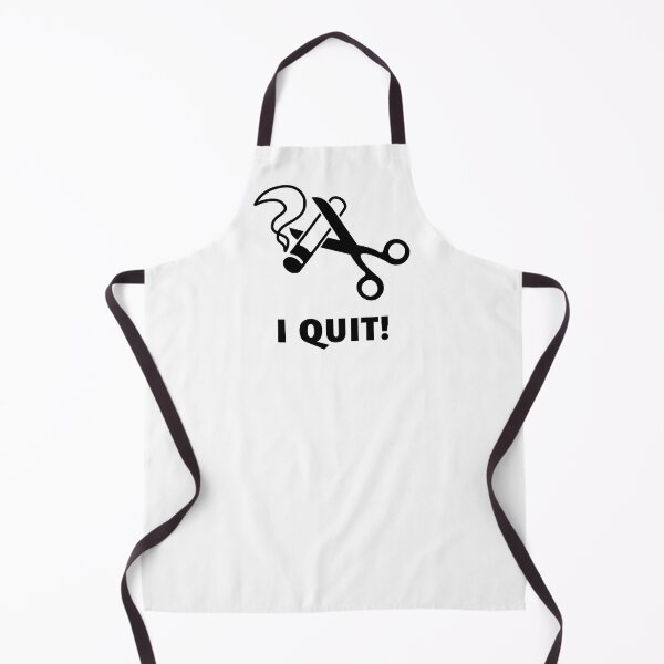 Item preview, I Quit! (Ex-Smoker / Stop Smoking / Cigarette & Scissors / Black) designed and sold by Roderix.