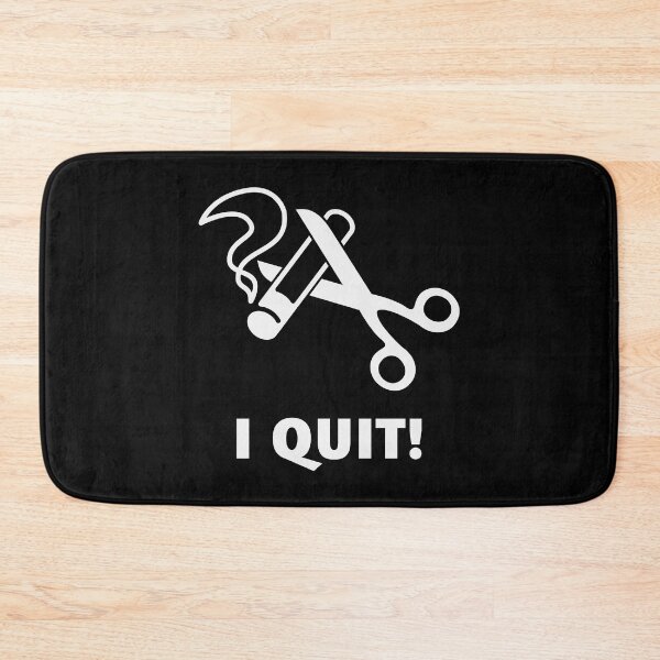 Item preview, I Quit! (Ex-Smoker / Stop Smoking / Cigarette & Scissors / White) designed and sold by Roderix.
