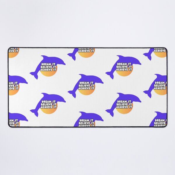 Item preview, Dream It, Believe It, Achieve It, Positive Dolphin Saying Print / Motivational Design designed and sold by TGAL2.