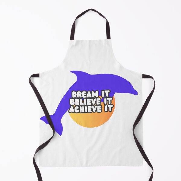 Item preview, Dream It, Believe It, Achieve It, Positive Dolphin Saying Print / Motivational Design designed and sold by TGAL2.