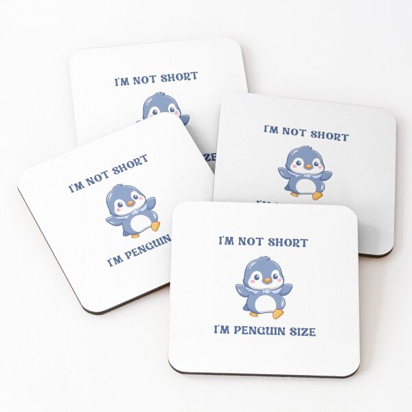 Item preview, I'm not short I'm penguin size designed and sold by Zakaria-4.