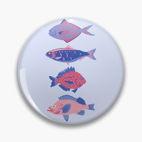 Item preview, Nautical Summer Fish Illustration designed and sold by Botanical Cat.