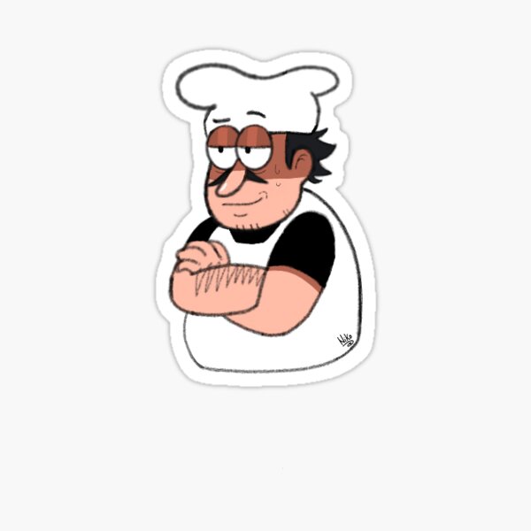 Pizza Tower - Peppino w/ Topping Girls Sticker for Sale by DarkMysteryMan