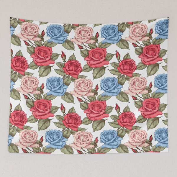 Item preview, Colored Roses Pattern designed and sold by victorsuarez.