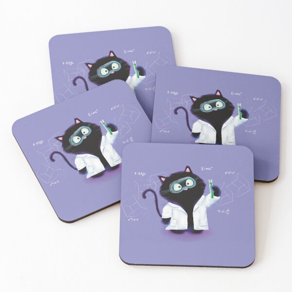 Item preview, Smudge the Scientist Cat Conducts an Experiment - Purple designed and sold by mwkairos.