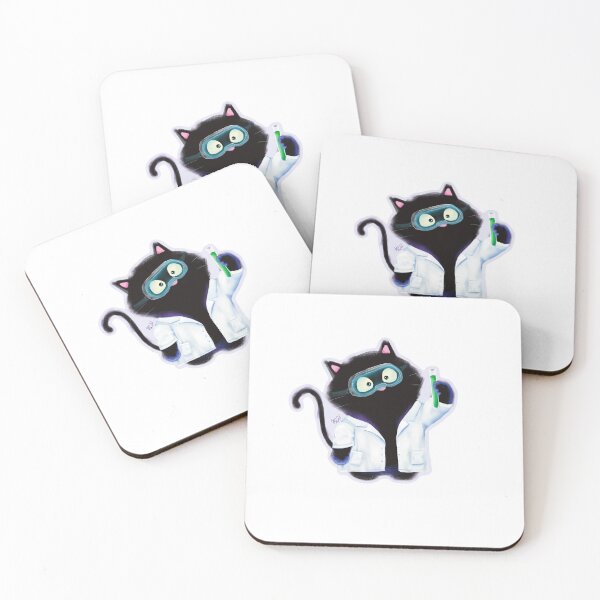 Item preview, Smudge the Scientist Cat Conducts an Experiment - Transparent designed and sold by mwkairos.