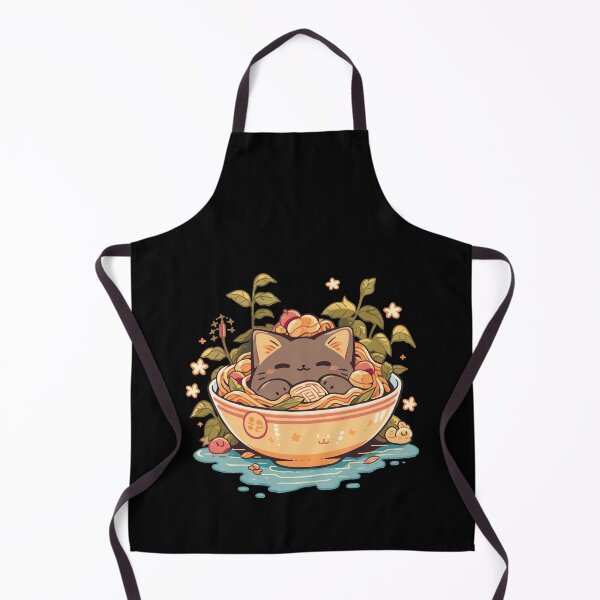 Item preview, Kawaii Vintage Style Japenese Ramen Cat designed and sold by RockBeeDesigns.