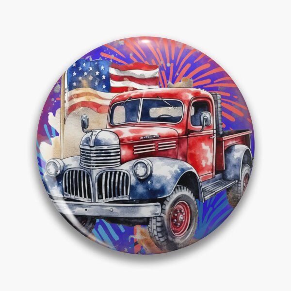 Item preview, 4th of July Vintage Truck American  designed and sold by Oceanicmaster.