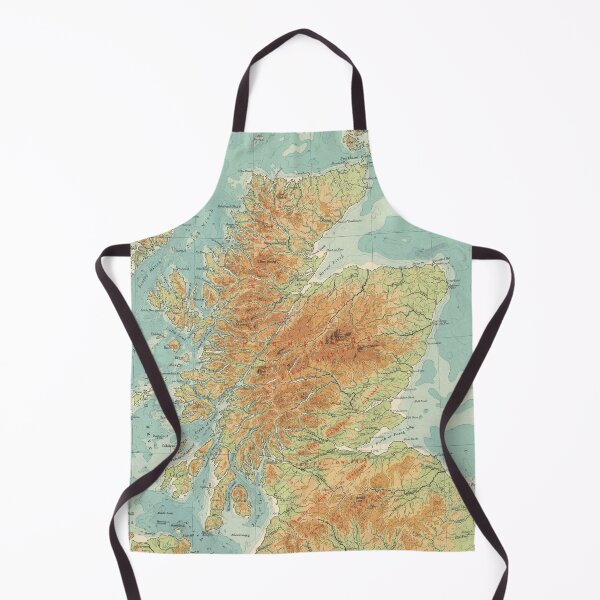 Item preview, Vintage Scotland Relief Map (1912) designed and sold by BravuraMedia.
