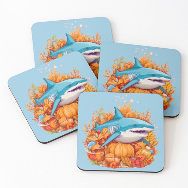 Item preview, Unleash the Halloween Thrills: Another Shark Encounter in an Underwater Pumpkin Patch  designed and sold by HalloweenMStore.