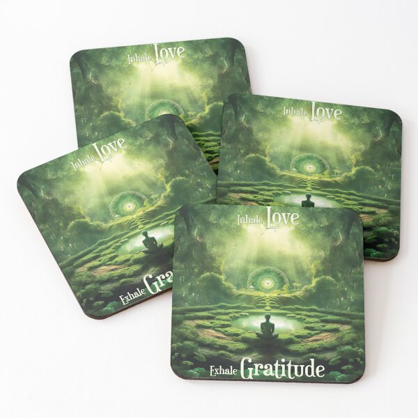 Item preview, Inhale Love Exhale Gratitude Meditation Concept designed and sold by AdrianGrosu.