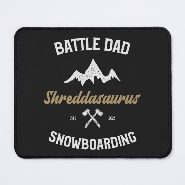 Item preview, Shreddasaurus Battle Dad Snowboarding designed and sold by Battle-Dad-Tees.
