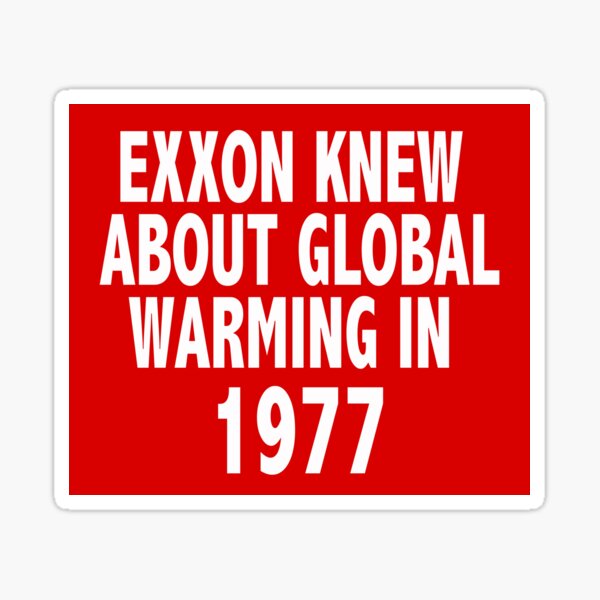 Exxon wusste es Sticker