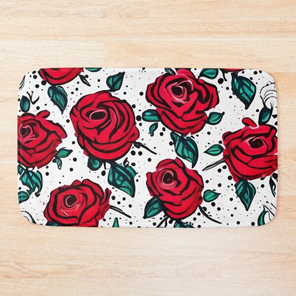 Item preview, Vintage Pop Art Pattern Roses Flowers Art Design  designed and sold by PC-artist.