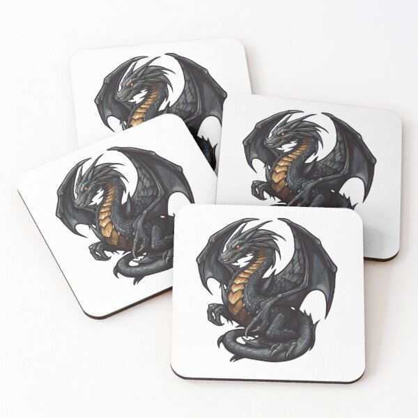 Item preview, Fourth Wing Black Dragon designed and sold by Ayzenstickers.